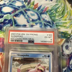 Pokemon Slowpoke 183/SM-P KFC Kentucky Fried Chicken Promo Card PSA 6 - Image 3
