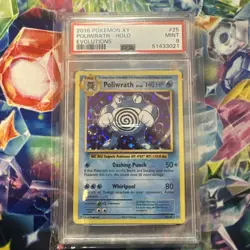 2016 POKEMON XY POLIWRATH - HOLO EVOLUTIONS - 25/108 MINT - GRADED 9 - Image 1