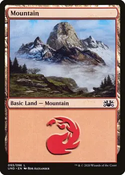 Mountain #093/096 MTG Unsanctioned UND Common Basic Land Near Mint - Image 1