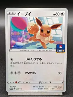 Eevee 239/S-P GYM PROMO Sword & Sheild Japanese Pokemon Card A24 - Image 1
