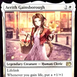 Aerith Gainsborough - Reg - MTG - Final Fantasy - FIN - 0004 - RARE ~ NM - Image 1