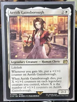 Aerith Gainsborough - Reg - MTG - Final Fantasy - FIN - 0004 - RARE ~ NM - Image 2