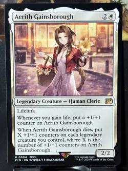 Aerith Gainsborough - Reg - MTG - Final Fantasy - FIN - 0004 - RARE ~ NM - Image 3