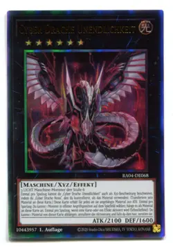 Yu-Gi-Oh! Cyber Drache Unendlichkeit Ultimate Rare RA04-DE068 - Image 1