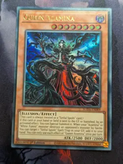 Yugioh Queen Azamina SUDA EN009 Ultra Rare 1st ED - Image 1