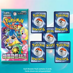 Pokemon Journey Together Battle Partners Korean Booster Pack x5 Scarlet Violet - Image 2