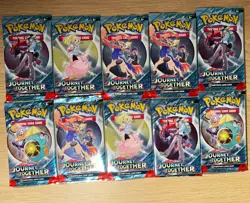 10 x Pokemon TCG Journey Together Booster Pack Scarlet & Violet ✅New & Fast Ship - Image 1