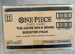One Piece The Azure Sea's Seven OP-14-EB04 Sleeved 144 Packs Sealed Case - Image 2