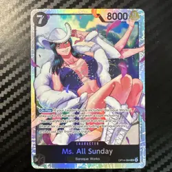 Ms. All Sunday OP14-084 Foil One Piece The Azure Sea's Seven NM/M - Image 1