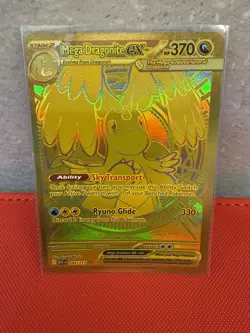Mega Dragonite Ex 295/217 Ascended Heroes Hyper Rare Gold Pokemon Card - Image 1