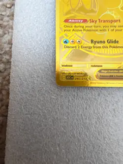 Mega Dragonite Ex 295/217 Ascended Heroes Hyper Rare Gold Pokemon Card - Image 2