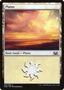Plains #087/096 MTG Unsanctioned UND Common Basic Land NM - Image 1