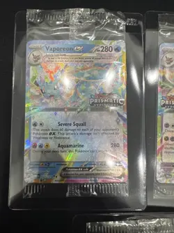Lot Of 3 Sealed Prismatic Evolutions Stamped Pokemon Promo Cards - Image 2