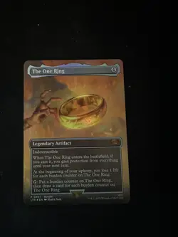 MTG The One Ring [BORDERLESS FOIL] - LOTR Tales of Middle-earth Promo - Image 1