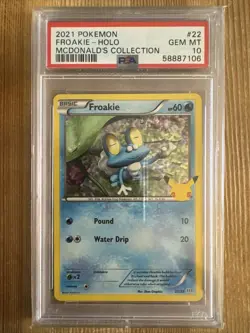 Froakie - 22/25 - Pokemon 25th Anniversary Holo Promo Pokemon PSA 10 - Image 1