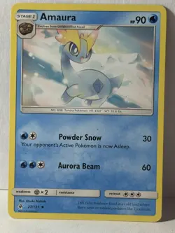 Amaura 27/131 SM - Forbidden Light NM Pokemon Fast Shipping - Image 1