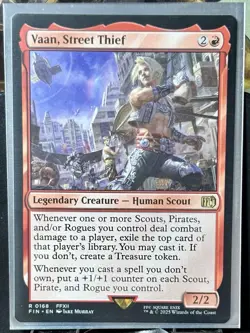 Vaan, Street Thief - Reg - MTG - Final Fantasy - FIN - 0168 - RARE ~ NM - Image 2
