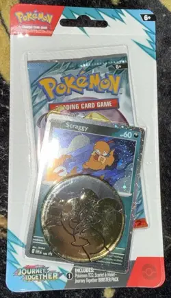 Pokemon TCG Journey Together Scraggy Checklane Blister Sealed *multiple - Image 2