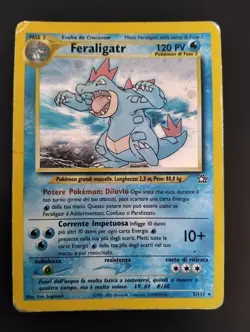 Carte Pokemon Feraligatr 5/111 Set Neo Genesis Rara Holo Ita - Image 1