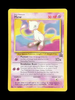 Pokemon TCG Mew Black Star Promo #8 Vintage 1999-2000 WOTC - Image 1