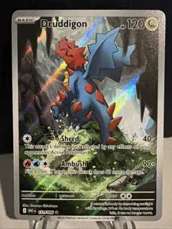 Pokemon TCG Druddigon 151/086 Illustration Rare White Flare En - Image 1