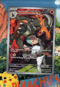Pokemon TCG Team Rocket's Houndoom 191/182 Sv10: Destined Rivals Holo NM/M - Image 1
