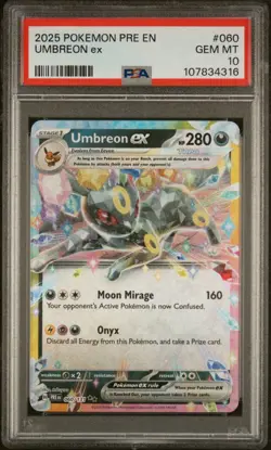 Umbreon ex 60/131 - Pokemon Prismatic Evolutions - PSA 10 - Image 1
