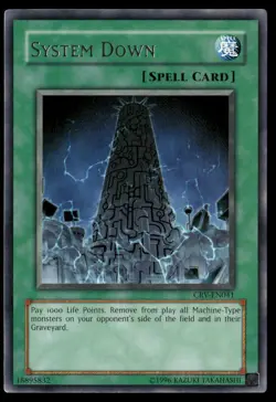 System Down CRV-EN041 Rare Cybernetic Revolution Yu-Gi-Oh Lightly Played - Image 1