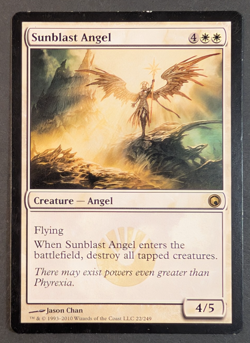 MTG - 1x Sunblast Angel - Mirrodin Beseiged - LP - Rare - Magic The Gathering - Image 1