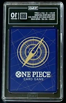 TAG 10 One Piece ST21-014 SR Monkey.D.Luffy - JP - Foil - Magazine Promo- Graded - Image 2