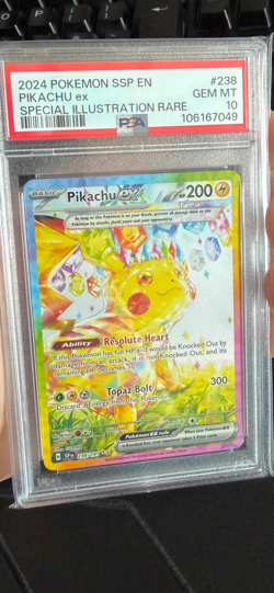 PSA 10 Pikachu EX 238/191 SIR Surging Sparks Pokemon TCG - Image 1