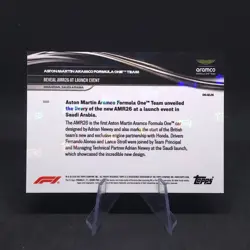 2026 Topps NOW F1 ASTON MARTIN Reveals AMR26 at Launch Event Orange Foil /25 #10 - Image 2