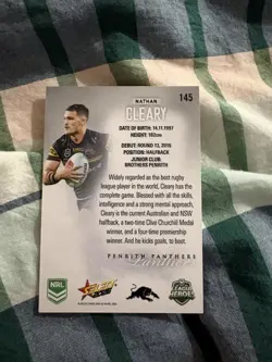 Signed Nathan Cleary Penrith Panthers 2026 NRL Select Silver Card - Image 2