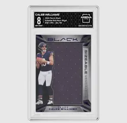 2024 Panini Black - Sizeable Rookie Memorabilia Caleb Williams /99 (MEM, RC) - Image 1