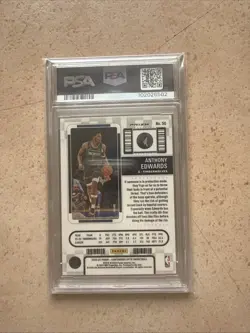 2022-23 Panini Contenders Optic ANTHONY EDWARDS Green Pulsar /25 PSA 10 GEM MT - Image 2