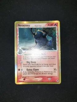 Pokemon Card - Heracross 3/101 Holo - Ex Dragon Frontiers - 2006 Exc/Nm English - Image 2