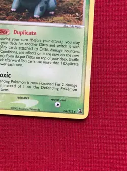 Pokemon Ditto Bulbasaur 36/113 Delta Species Vintage Card LP - Image 4