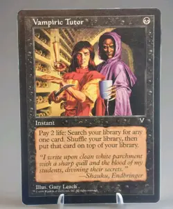 Magic The Gathering Vampiric Tutor Visions Regular MTG - Image 1