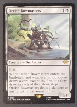 MTG - 1x Orcish Bowmasters - Lord of the Rings Tales of Middle Earth - NM Magic - Image 1