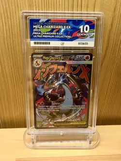 Pokemon Mega Charizard X ex MEP 023 Ultra Premium Collection ACE 10 Gem Mint - Image 1