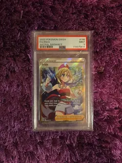 Pokemon PSA 9 Irida Full Art 186/189 SWSH Astral Radiance 2022 Mint Waifu - Image 1