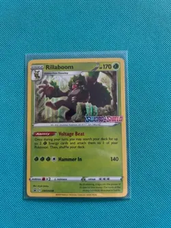 Rillaboom SWSH006 Sword & Shield Base Prerelease Promo Holo Pokemon Card - Image 1