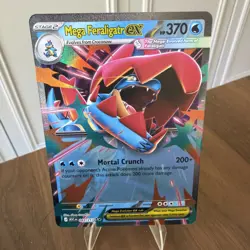 2026 Pokemon Ascended Heroes MEGA FERALIGATR EX 043/217 Double Rare - Image 1