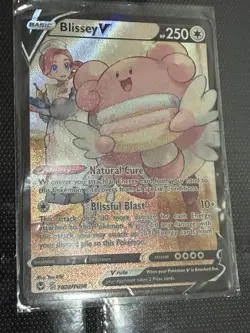 Blissey V Ultra Rare TG22/TG30 Silver Tempest Full Art Holo 250 HP Pokemon Card - Image 1