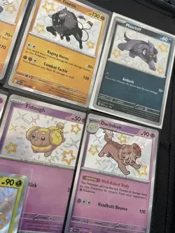 Dachsbun 161/091 Paldean Fates Shiny Rare Pokemon card set - Image 4