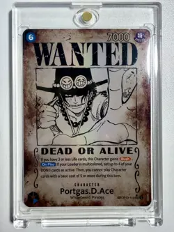 Portgas D. Ace Wanted Poster SP * ERROR* One Piece Trading Card Game OP13-119 - Image 2