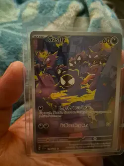 Pokemon TCG Gastly Illustration Rare IR Holo Card 177/162 Temporal Forces - Image 2