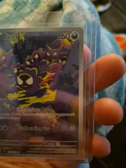 Pokemon TCG Gastly Illustration Rare IR Holo Card 177/162 Temporal Forces - Image 3