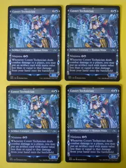 Covert Technician - Kamigawa: Neon Dynasty - MTG (Set of 4 SHOWCASE Cards) - Image 1