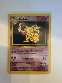 Pokemon Card - Kadabra - (32/102) Base Set Uncommon - Original owner - Image 1